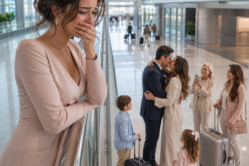 Ela ouviu o marido jurar que estava numa cirurgia de emergência, mas o viu beijando a amante no aeroporto diante da própria família; quando ele recebeu um aviso sobre R$ 90 milhões e perguntou “O que você fez?”, ela percebeu que a traição escondia um golpe muito maior.