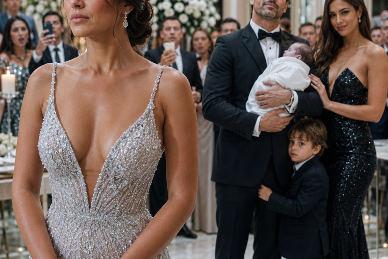 A esposa sorriu quando o marido apresentou 2 filhos da secretária diante de 300 convidados, mas ele não sabia que ela guardava o exame que provaria: “esses herdeiros não são seus” — e o verdadeiro pai estava dentro da própria família, esperando o momento exato para derrubar tudo