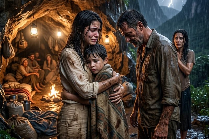 Chamaram ela de louca por viver numa caverna… mas, quando a tragédia chegou, foi aquele abrigo que salvou a cidade.