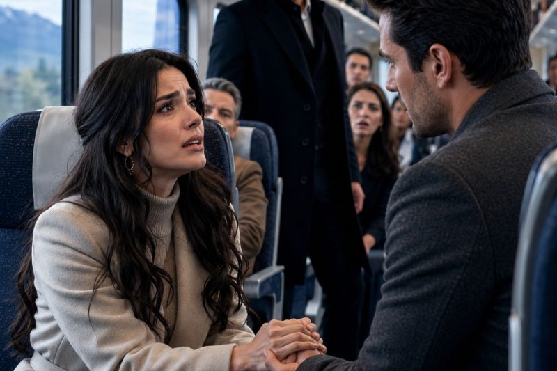 Uma desconhecida segurou sua mão no trem e implorou: “Seja meu marido pelas próximas 3 horas”… sem saber que essa mentira mudaria a vida dos dois.