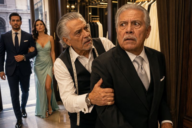 tly/ “Se esconda no provador”, sussurrou o dono da alfaiataria ao pai da noiva antes do casamento.