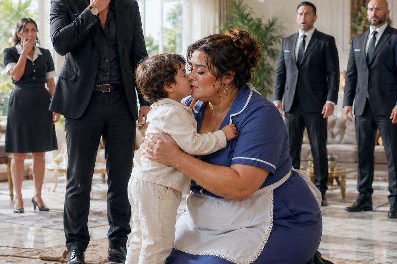 Todos riram da nova babá quando o filho do chefe da máfia jogou um brinquedo nela diante dos seguranças, mas ela só respirou fundo e disse: “eu não tenho medo de você”… então o menino fez algo que calou a mansão