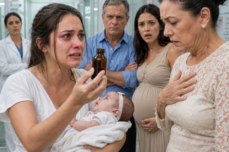 Quando minha bebê quase morreu, minha família me chamou de dramática… até um frasco escondido na bolsa da avó revelar a verdade