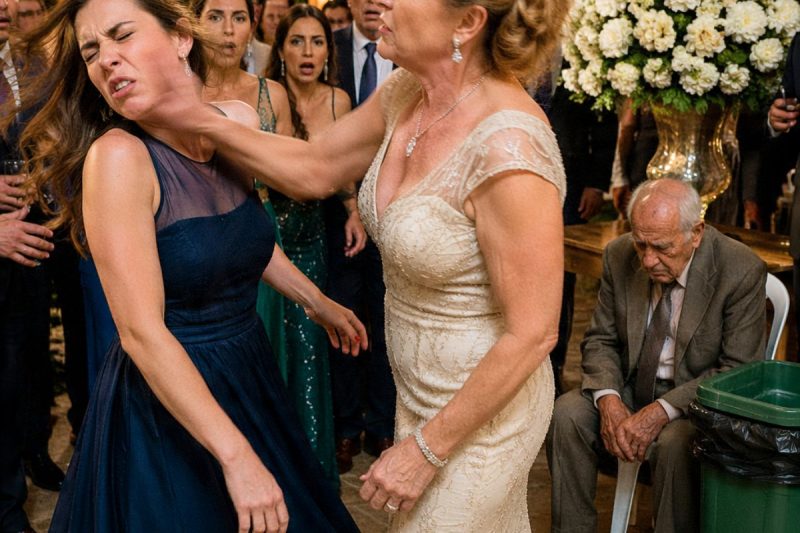 Meu avô viajou 6 horas para ver meu irmão casar, mas minha mãe mandou sentá-lo perto do lixo e sussurrou: “Esse velho vai envergonhar a família.” Eu só peguei o microfone para fazer uma pergunta… e ninguém imaginava que aquele homem humilhado era o verdadeiro dono da vinícola.
