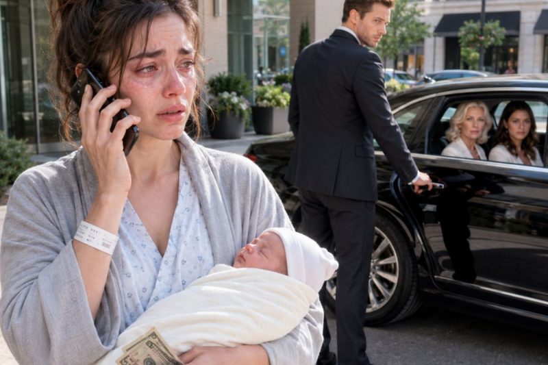 5 dias depois da minha cesárea, meu marido colocou a mãe dele na nossa caminhonete de luxo e me deixou na rua com nosso bebê recém-nascido. “Pare de fazer drama”, disse ele, me entregando 50 pesos para o ônibus. Fiquei calada, olhei para o dinheiro e fiz uma ligação que ele jamais deveria ter me obrigado a fazer.